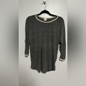 Gray baseball tee, Lularoe, XL